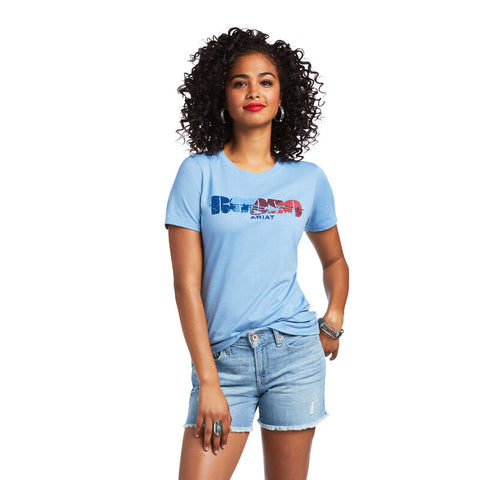 Ariat Women's Rodeo Light Blue Heather T-Shirt