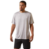 Ariat Men's Charger Shield Echo Grey T-Shirt