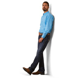 Ariat Men's Lake Ftd Blue Grotto Shirt