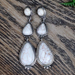 Emma Jewelry Wms Trdrps Ivory/Slvr Earrings 73948