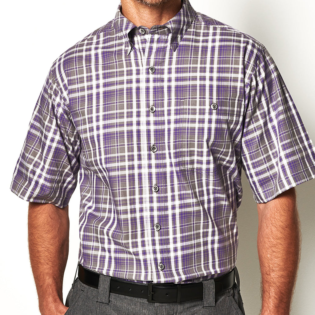 GameGuard Purple Plaid Shirt Large