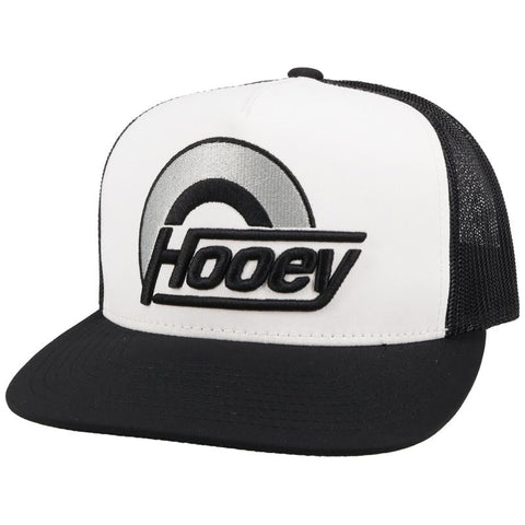Hooey Men's "Suds" White Black Trucker Cap