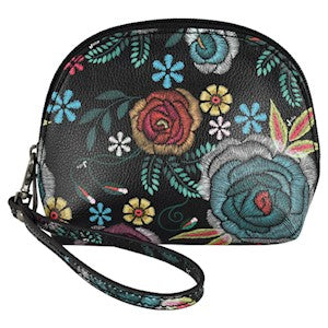 Justin Women's Floral Print Cosmetic Pouch