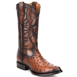 Cuadra Men's Ostrich Semi Oval Boots