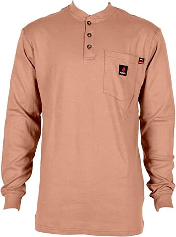 Forge Men's FR Long Sleeve Khaki T-Shirt