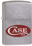 Case Zippo Lighter with Red Logo 52470