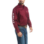 Ariat Men's Team Twill Classic Burgundy Shirt