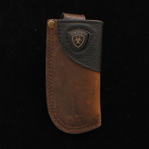 Ariat Brown/Black Leather Knife Sheath
