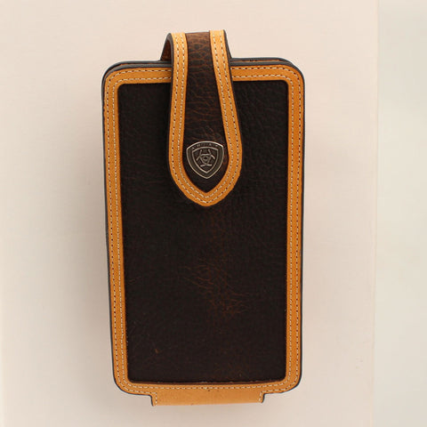 Ariat Large Leather Natural Edge Cell Case