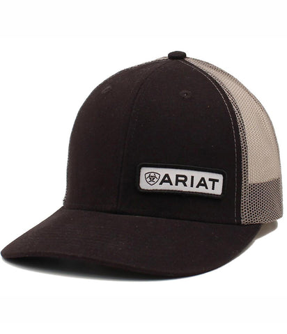 Ariat® Baseball Cap Mesh Snap Back Logo Patch Black A300000501