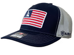 Ariat Men's Oil Rig USA Flag Blue Cap