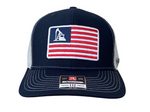 Ariat Men's Oil Rig USA Flag Blue Cap