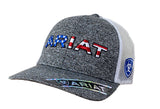 Ariat Men's Embroidered USA Grey Cap