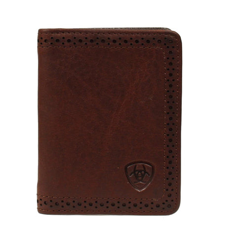 Ariat Men's Bi-Fold Premium Brand Brown Wallet A35128283