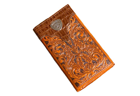 Ariat Men's Rodeo Wallet/Checkbook Cover