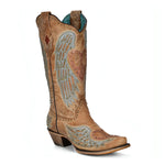 Corral Wms Heart & Wings Tan Boots A4235
