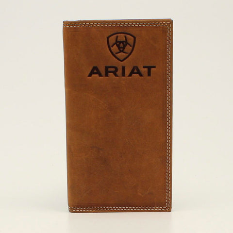 Ariat Emb Logo Md Brn Rodeo Wallet A3548044
