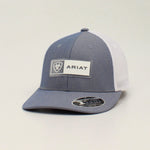 Ariat Men's Flex Fit 110 Rubber Patch Light Blue Cap