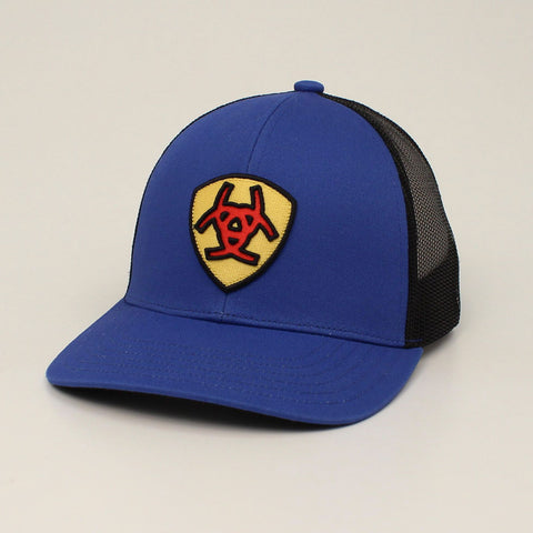 Ariat Men's Shield Logo Blue Cap