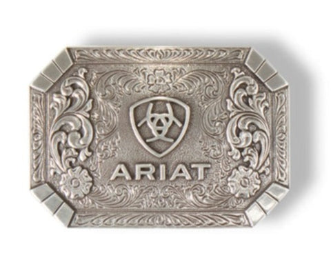 Ariat Oval Rectangular Floral Buckle