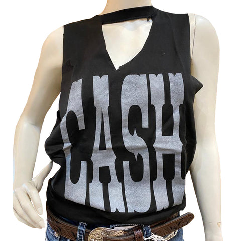 CLEARANCE Bohemian Cowgirl Women's J Cash Black T-Shirt