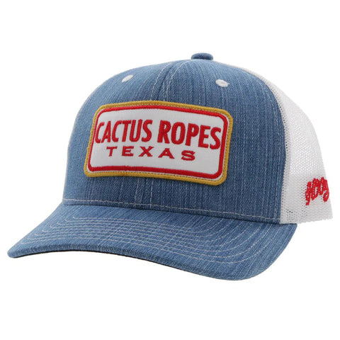 Cactus Ropes Denim White Cap
