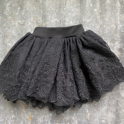 Shea Baby Girl Blk Lace Skirt CS03