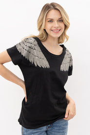 Vocal Women's Wing Patch Black Top