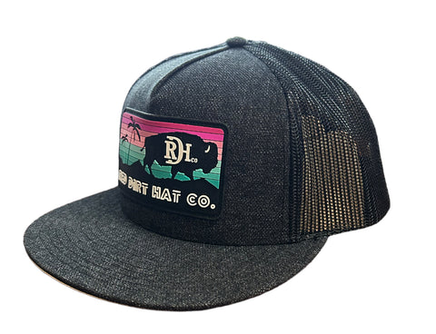 Red Dirt Men's Miami Vice Heather Black Cap