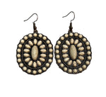 Emma Jewelry Women's Squash Blossom Ivory/Copper Earrings