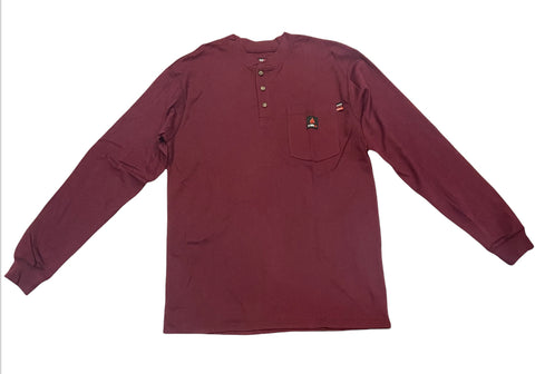 Forge Men's FR Long Sleeve Burgundy T-Shirt