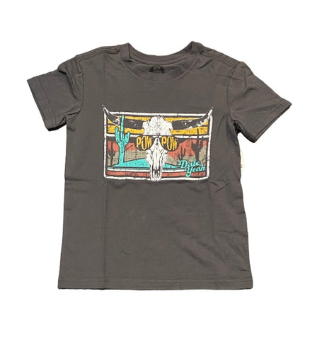 Dale Brisby Boys Graphic Charcoal T-Shirt