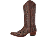 Circle G Women's Embroidery Brown Boots