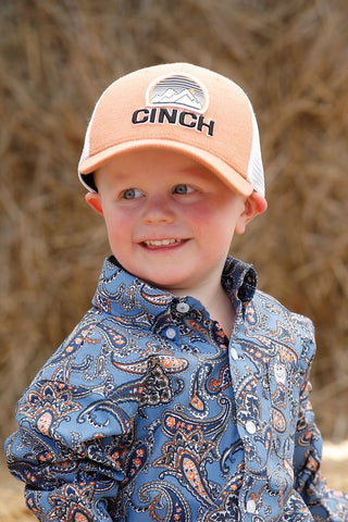 Cinch Boys Trucker 1/22 Orange Cap