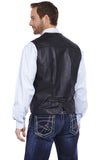 Cripple Creek Men's Leather Black Vest