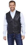 Cripple Creek Men's Leather Black Vest