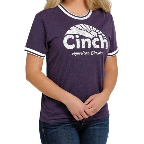 Cinch Wms Amrcn Clsc Prpl T-Shirt MSK7890002PUR