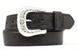 Nocona Men's Black Bullhide Leather Belt
