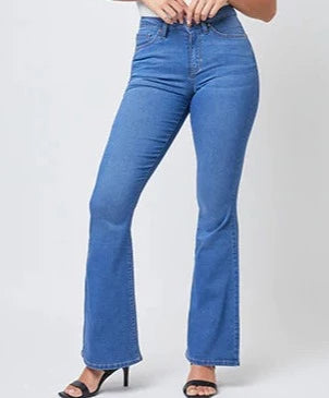 YMI Women's Hyper Denim Ocean Blue Jean