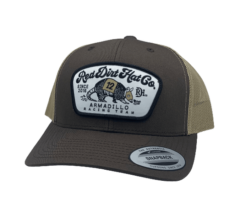 Red Dirt Men's "Dos Armadillos" Brown/Tan Tucker Cap RDHC-195