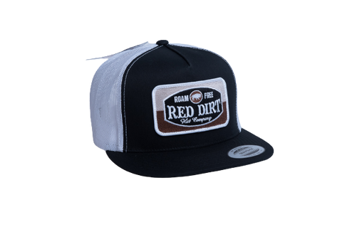 Red Dirt Mns Roam Free Blk/Wht Cap RDHC136