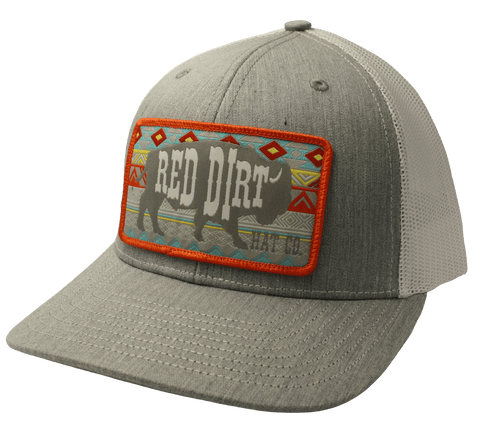 Red Dirt Mns Aztec Hthr Gry/Wh Cap RDHC21