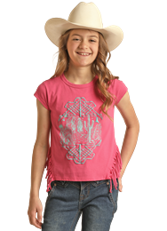 Rock&Roll Girls Desert Hot Pink T-Shirt