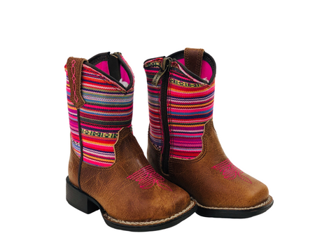 Ariat Girl's Aurora Brown Lil' Stompers