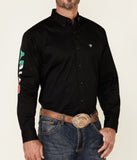 Ariat Men's Mexico Team Twill Classic Black Shirt