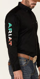 Ariat Men's Mexico Team Twill Classic Black Shirt