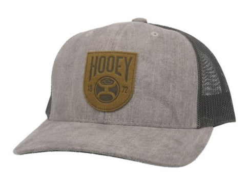 Hooey Men's "Bronx" Grey Charcoal Brown Trucker Cap