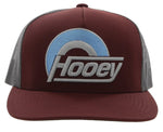 Hooey Men's "Suds" Maroon Grey Trucker Cap
