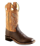 CLEARANCE Old West Boys Brown Gdyr Welted Boot