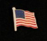 Austin Accents American Flag Hat Pin